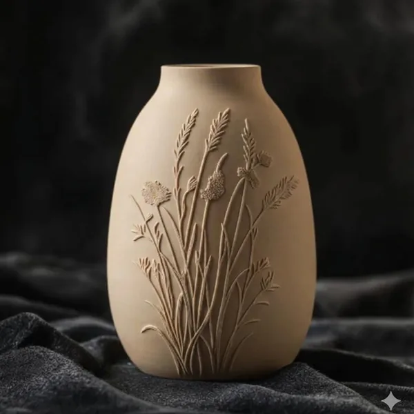 Botanical Relief Vase photo 3