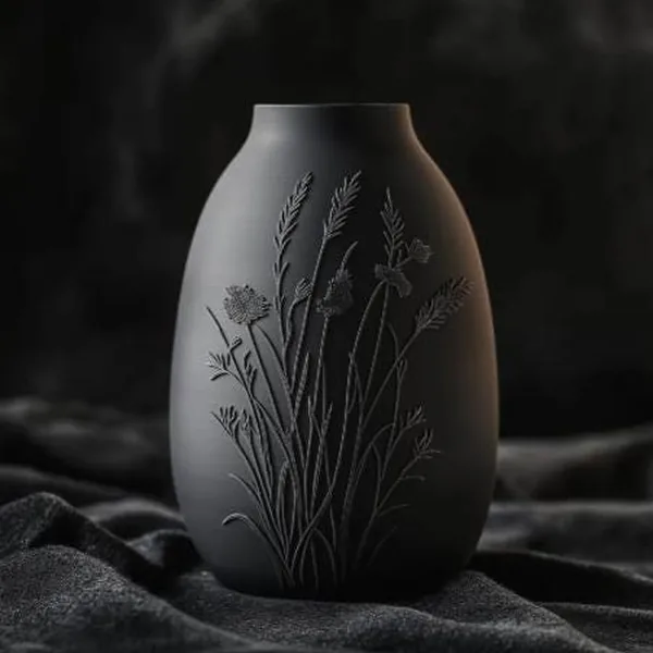 Botanical Relief Vase photo 5