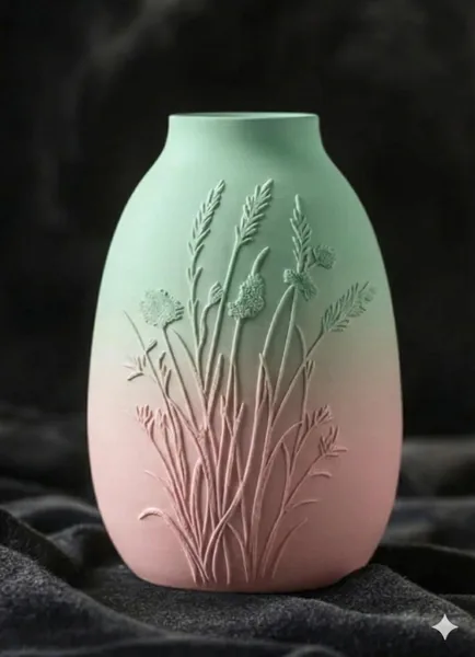 Botanical Relief Vase photo 6
