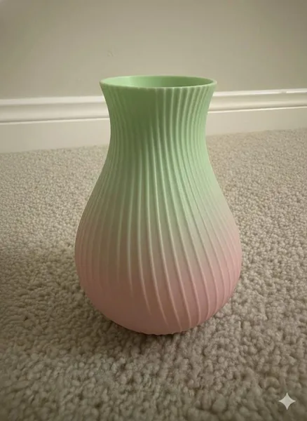 Elegant Ribbed Vase photo 7