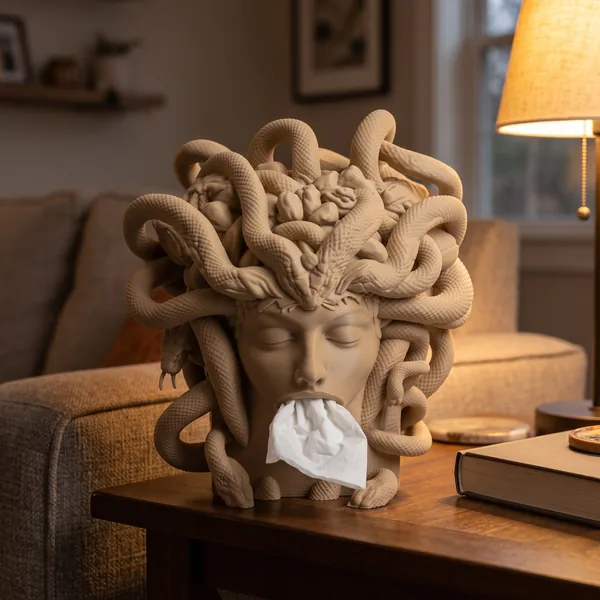 Medusa's Silence Tissue Box Holder photo 3