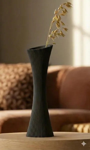 Modern Fluted Vase photo 2