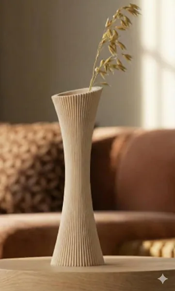 Modern Fluted Vase photo 3
