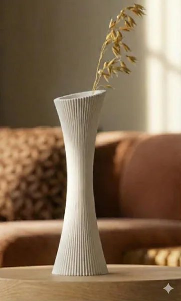 Modern Fluted Vase photo 5