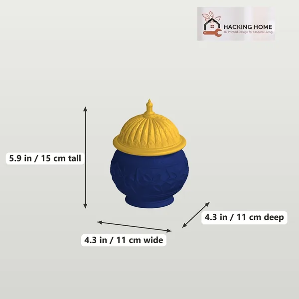 Mosque Dome Jar with Lid photo 3