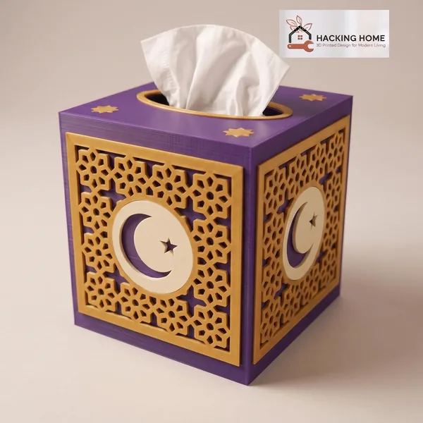Ramadan Star Lattice Tissue Box Cover photo 12