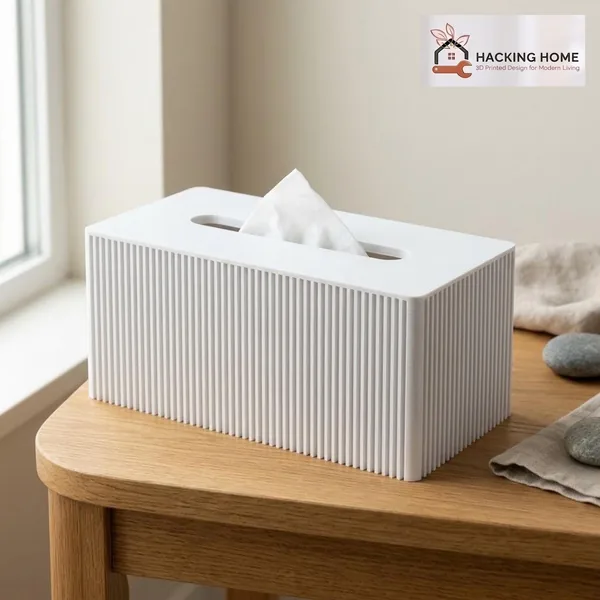 Ribbed Tissue Box Cover photo 2