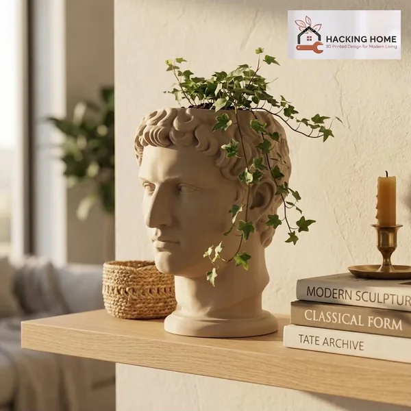 Roman Bust Planter photo 3