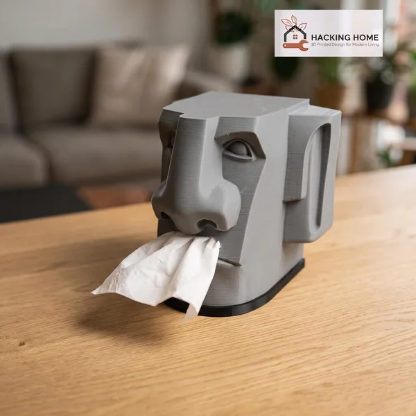 Stone Head Tissue Box Holder