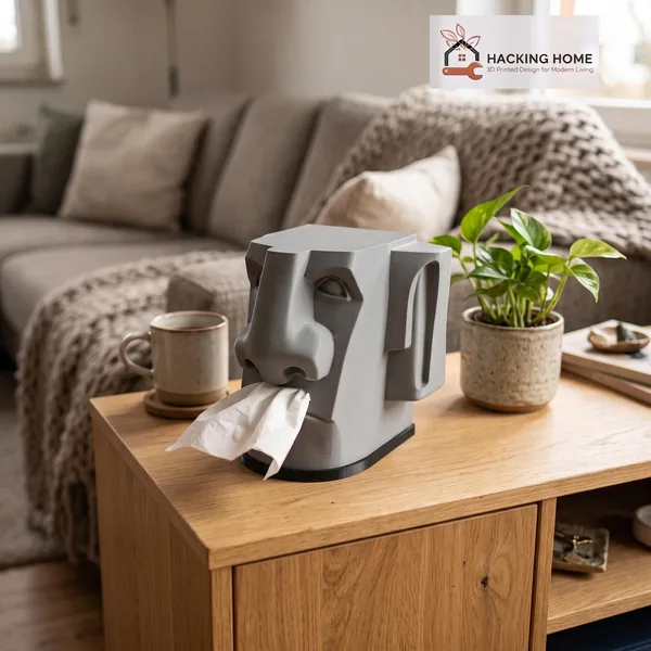Stone Head Tissue Box Holder photo 2