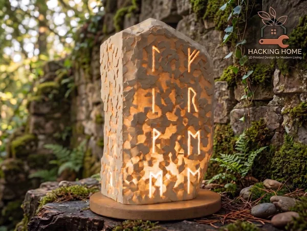 Viking Rune Stone Lamp photo 2
