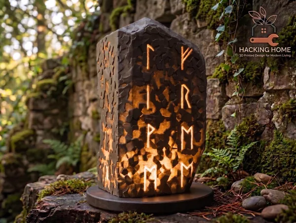 Viking Rune Stone Lamp photo 3