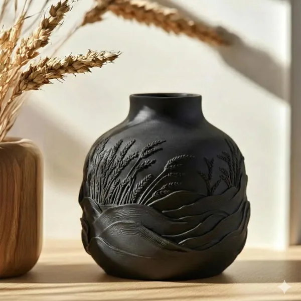 Wheat Motif Vase photo 2
