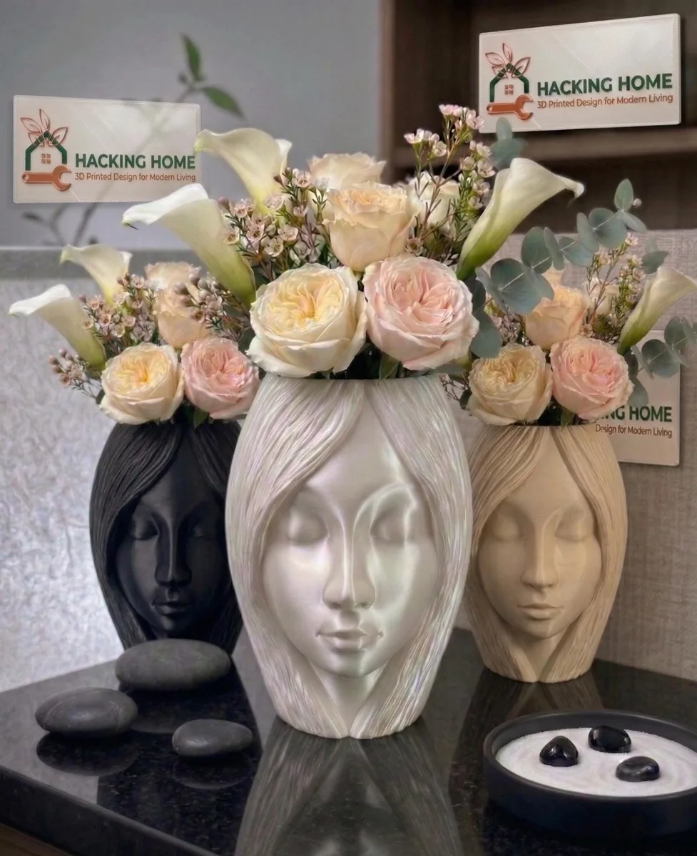 Woman Face Flower Pot
