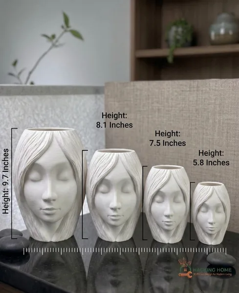 Woman Face Flower Pot photo 2