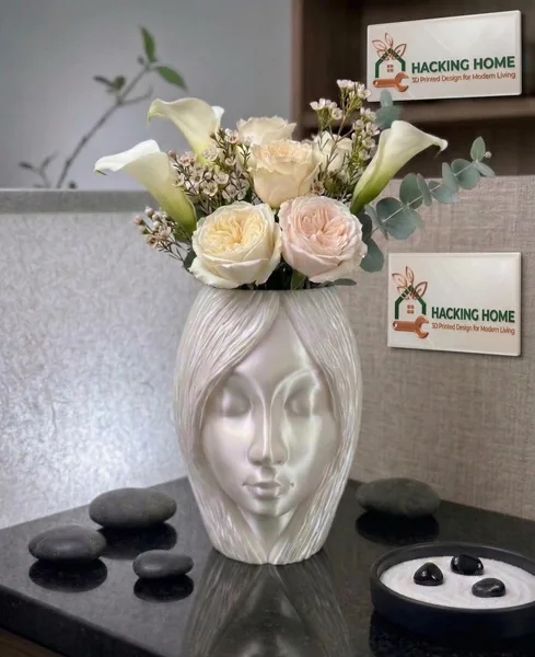 Woman Face Flower Pot photo 3